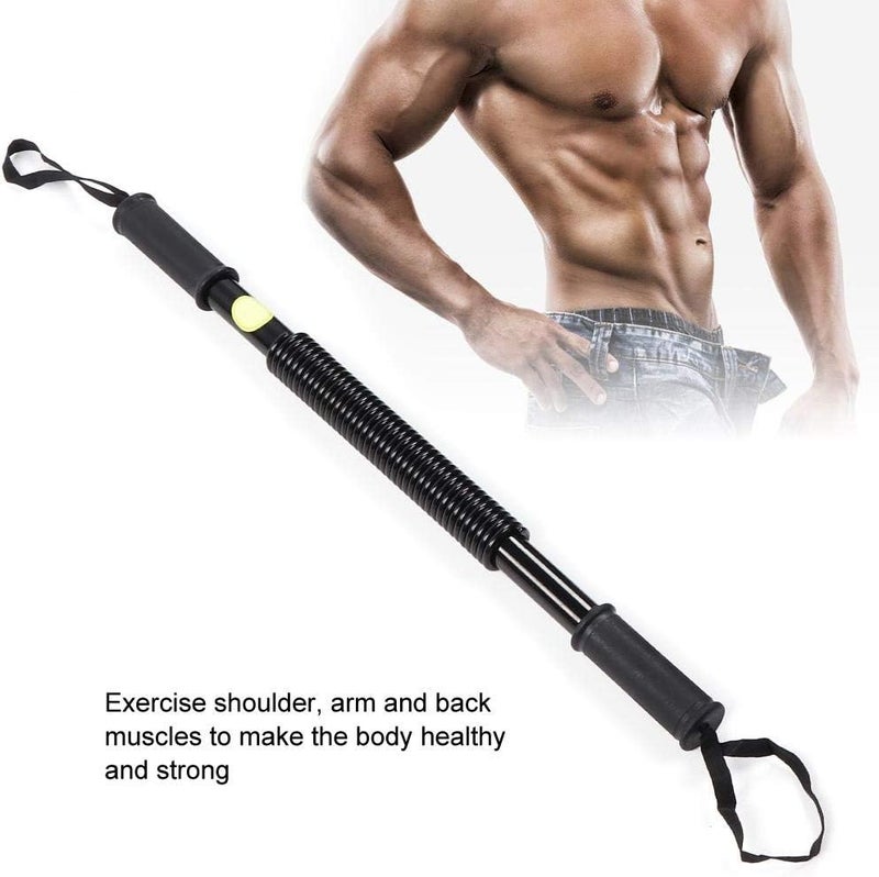 woobles Arm Power Exerciser, Power Bar Spring Forearm Strength Muscle Trainer Resistance Exercise Gym Kit Chest Expander Gym Equipment - Image 3